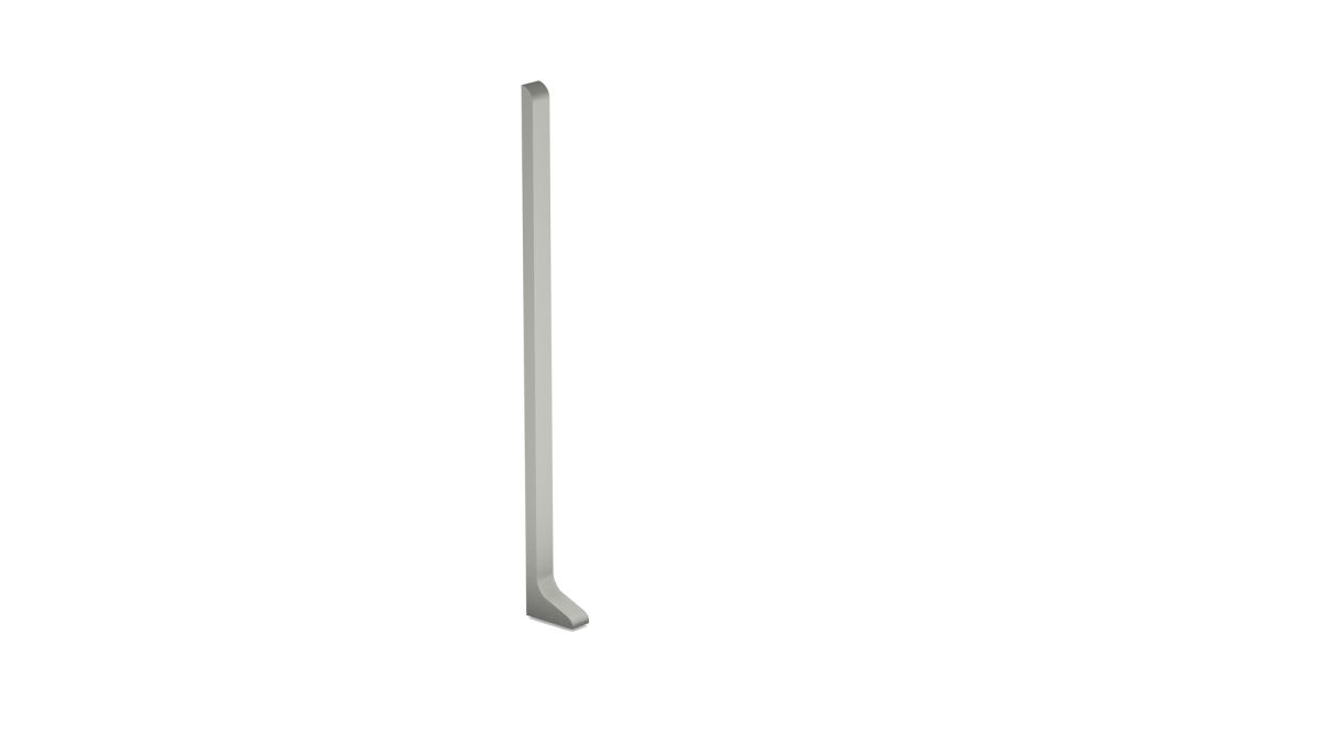 Endstück links für Aluminium-Sockelleiste für Klebemontage 100mm - Titan Endstück links für Aluminium-Sockelleiste für Klebemontage 100mm - Titan
