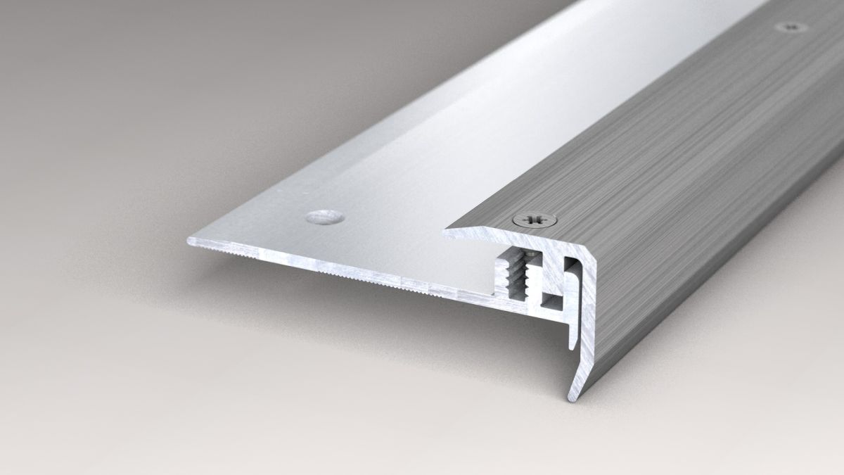 Prinz Design Step Treppenkantensystem 18,5 x 18,5 mm - Nr. 331 - Edelstahl gebürstet - 250 cm