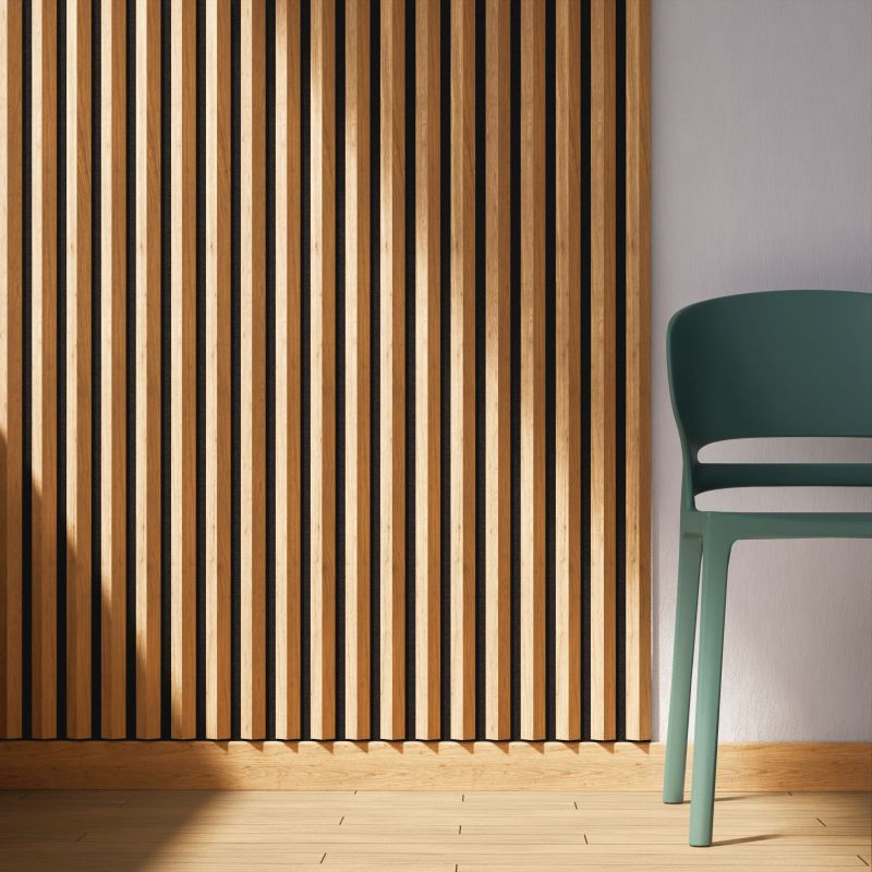 Akustikpaneel K2 - Filzfarbe Schwarz 2600x400mm - verschiedene Farben