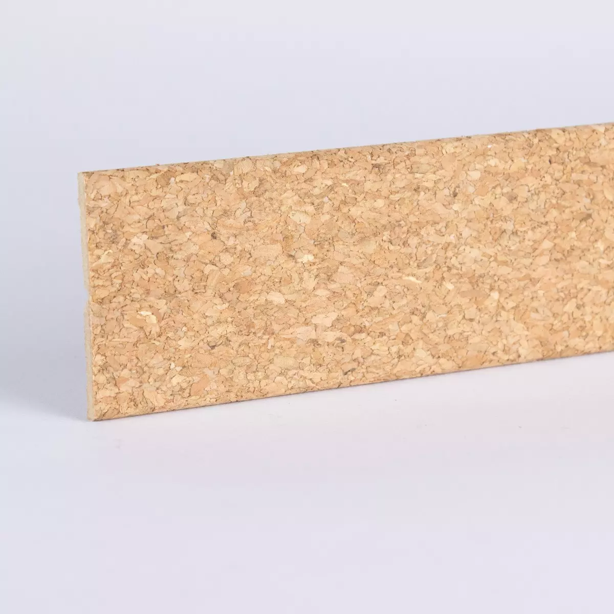 Knickleiste/Abschlusswinkel auf MDF-Träger Kork fein roh