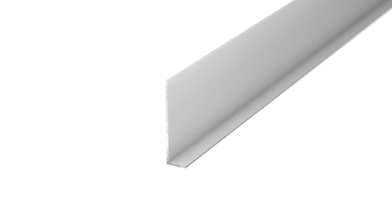 Prinz Winkel-Sockelleiste 14,5 x 60 mm - Nr. 377 - Silber - 500 cm