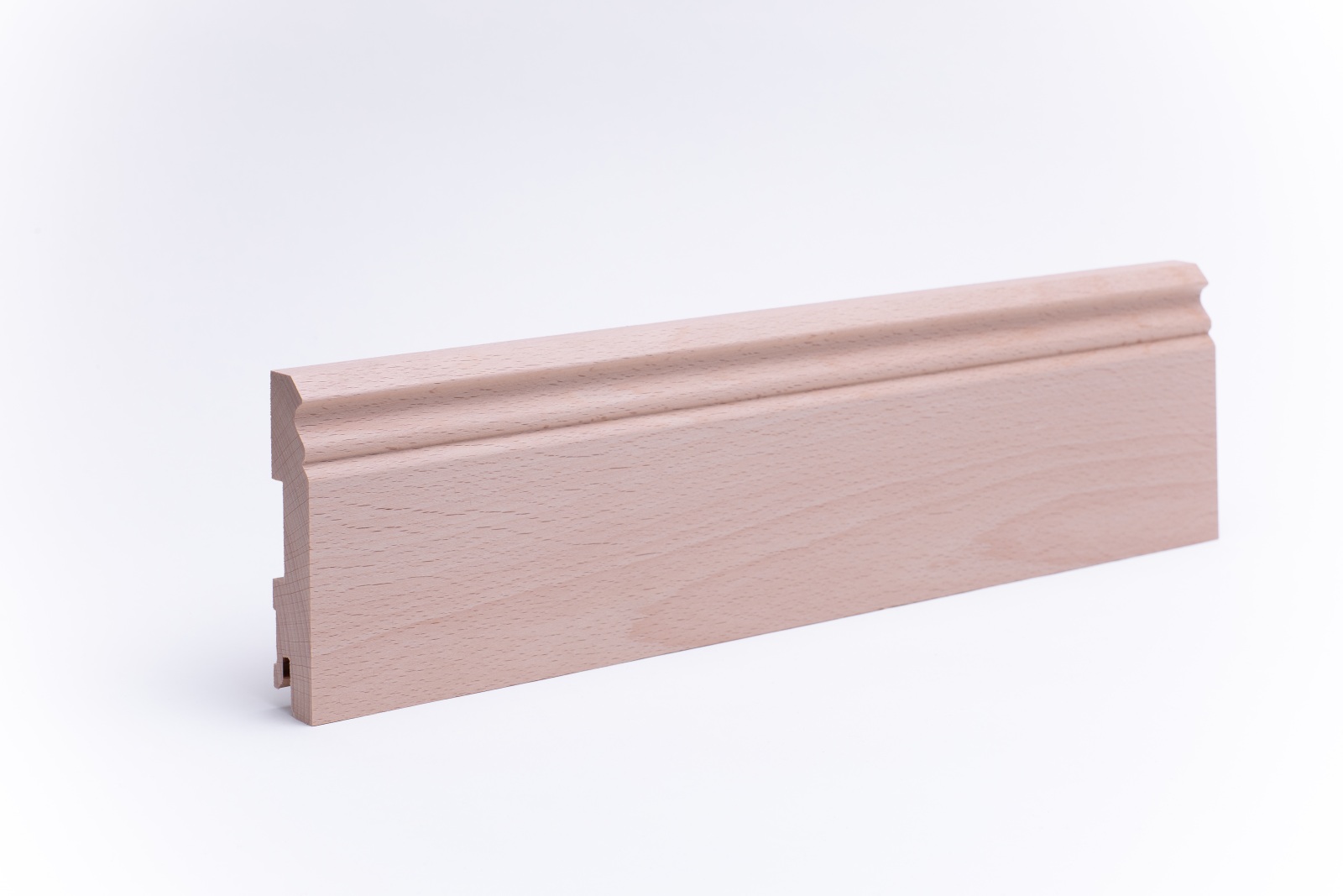 Sockelleiste Berliner Profil 120mm - Buche roh
