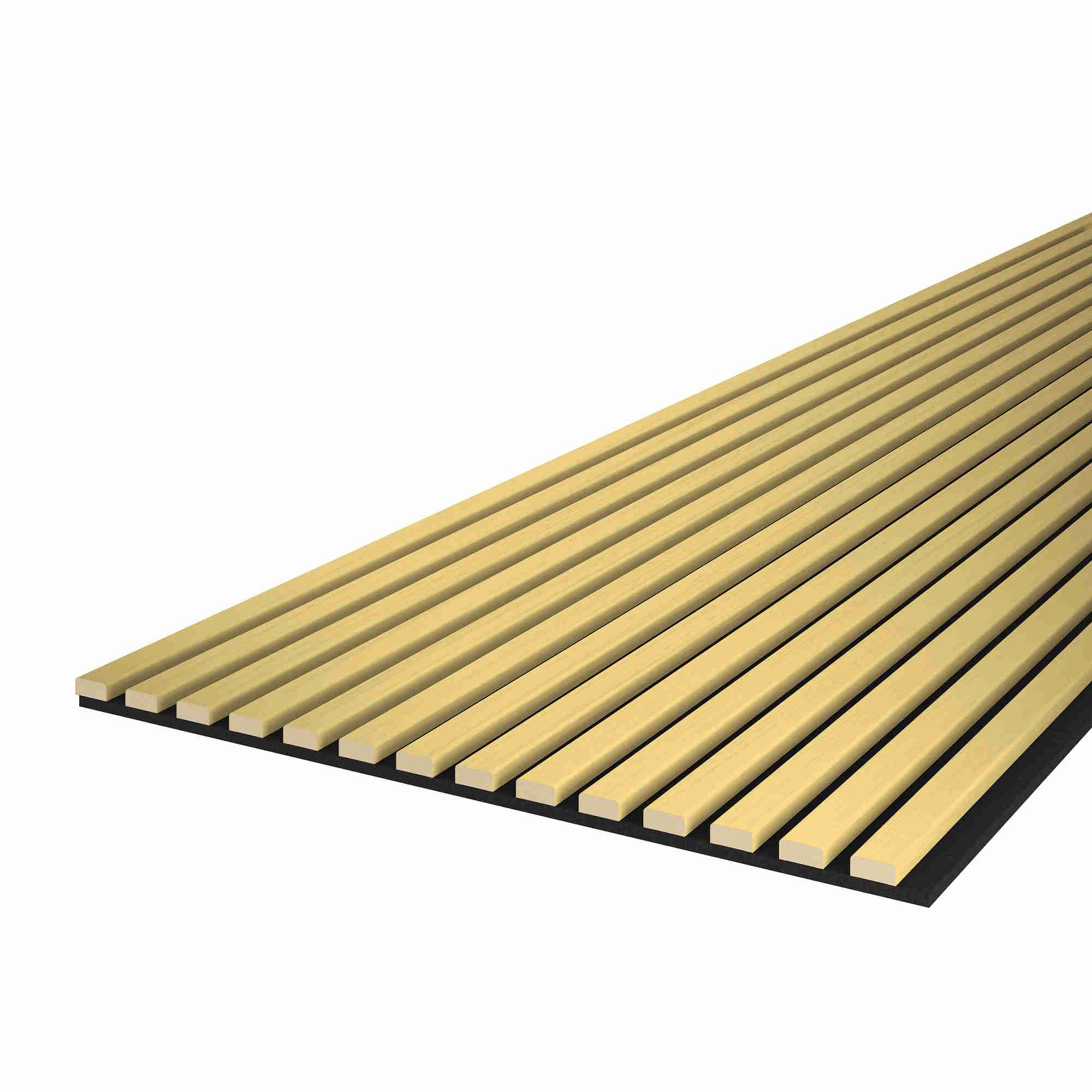 Acoustic+ Akustikpaneel Gold 2400 x 600 mm - Akustikfilz Schwarz