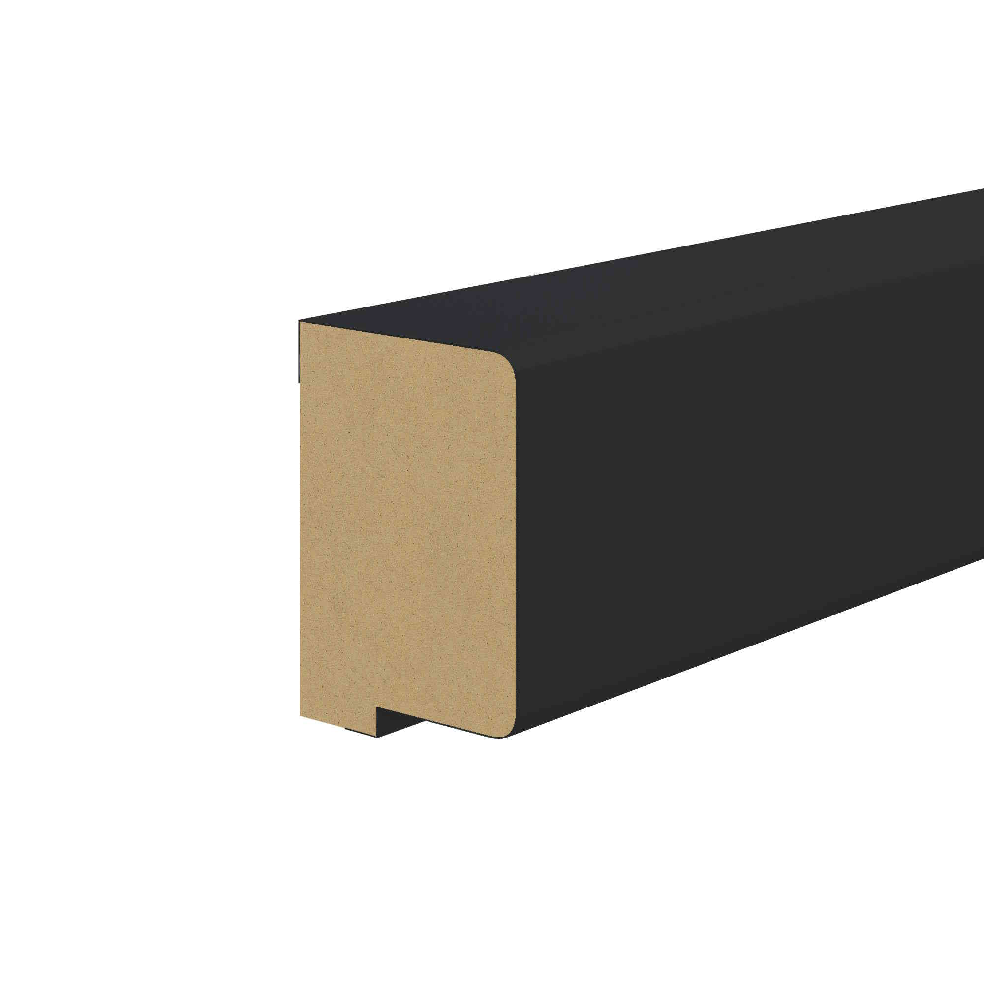 Abschlussleiste für Akustikpaneele 400 x 2600mm -  Schwarz Abschlussleiste für Akustikpaneele 400 x 2600mm -  Schwarz