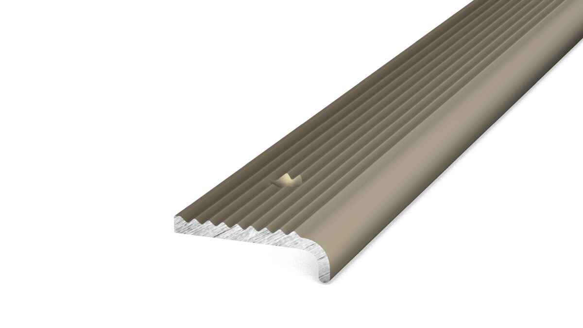 Prinz Treppenkantenprofil 23 mm - Nr. 173 - Edelstahl matt - 250 cm